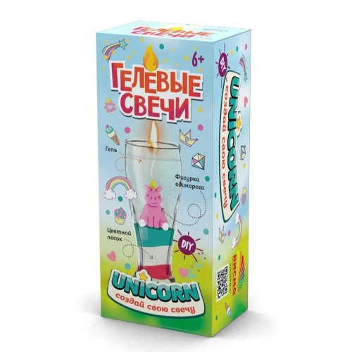 Creative Set Gel Candle. Unicorn