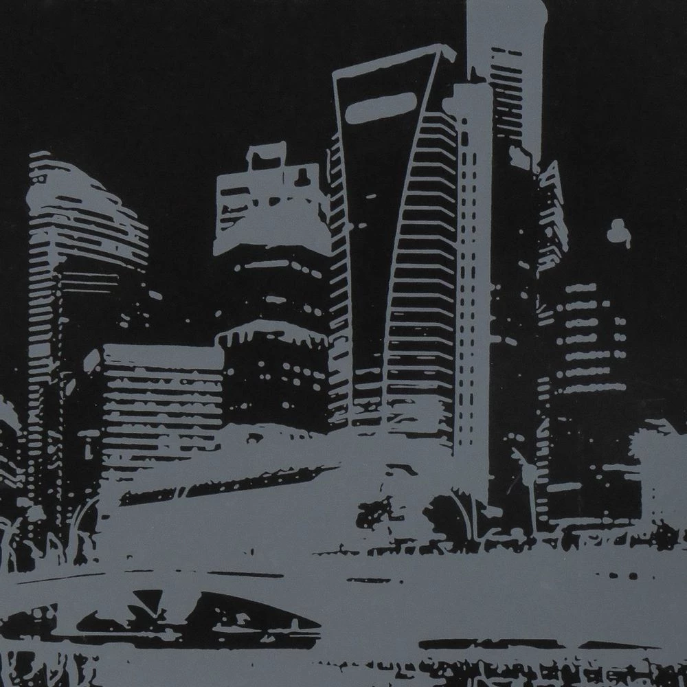 Scratching the City. Night Singapore