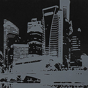 Scratching the City. Night Singapore
