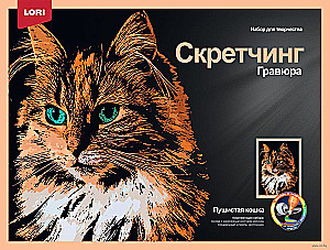 Scratching Animals. Fluffy Cat