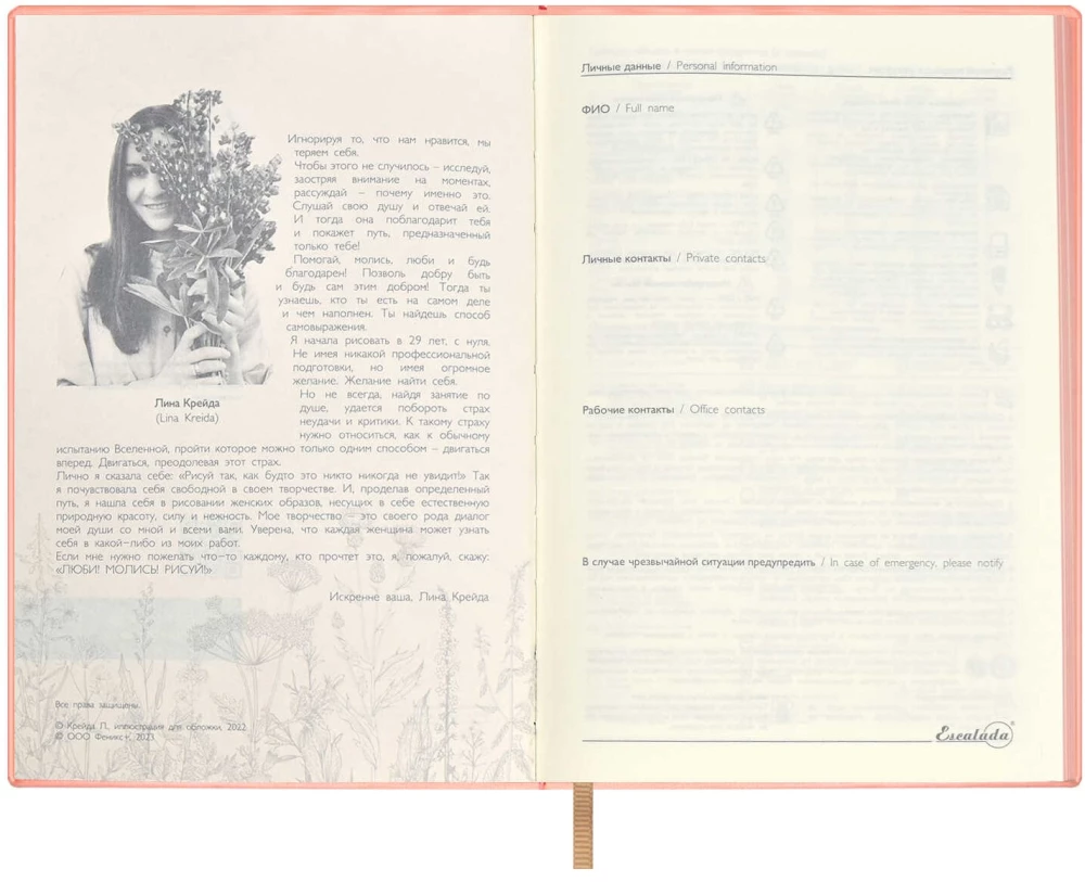 Undated Notebook Raspberry