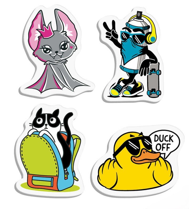 Radiergummi Bunte Designs