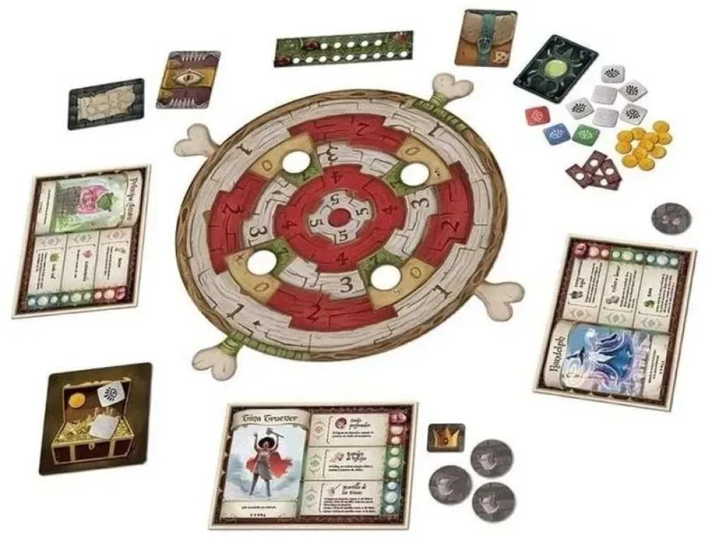Board Game Heroes of the Dungeon in the Labyrinth of Sinister Storms