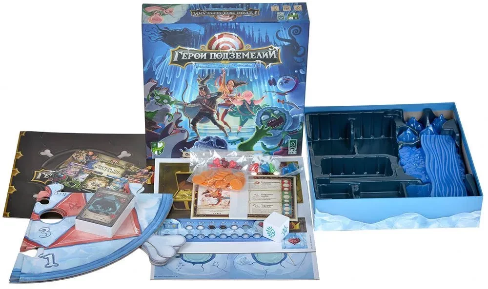 Board Game Heroes of the Dungeon in the Castle of Frightening Frosts