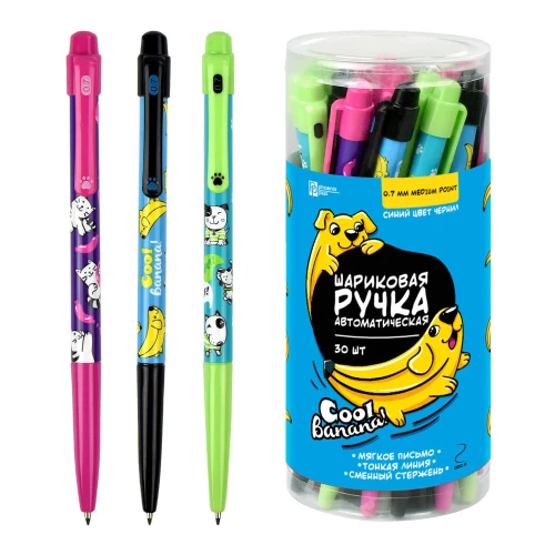 Ballpoint Pen Cat, Dog, Bananas