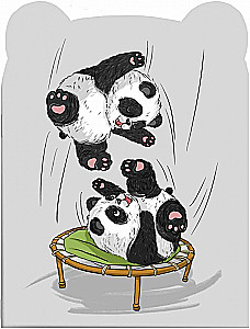 Notebook Cheerful Pandas