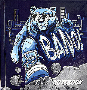 Notepad Notebook. Cool Grizzly