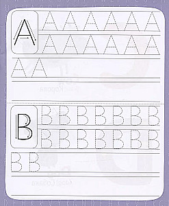 I write printed letters. English language