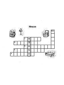 Funny Crosswords in English for Elementary School