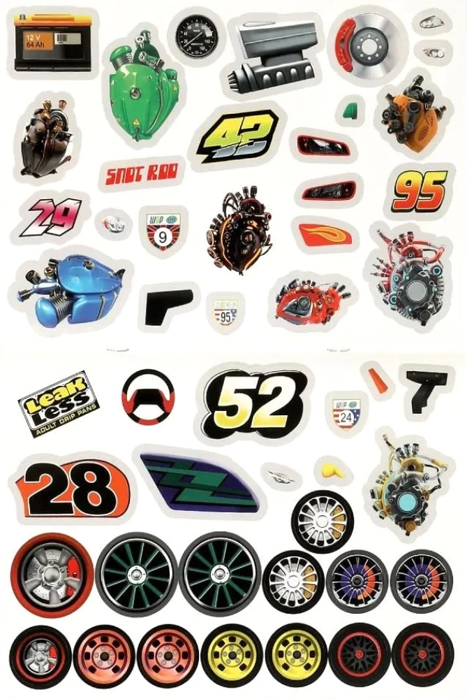 Super Cars. Tuning with Stickers