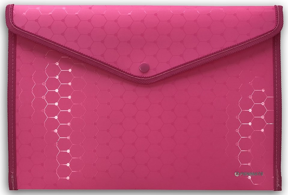 Nööbiga A4 LUX kaust (roosa)