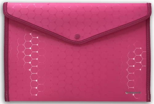 Folder-envelope with button A4 LUX (pink)
