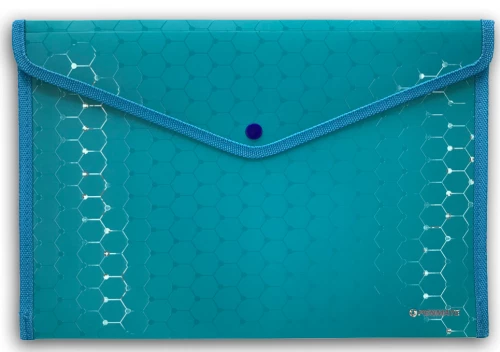 Folder-envelope with button A4 LUX (blue)