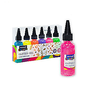 Żel z brokatem Flashing (6 kolorów po 40 ml)