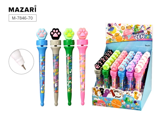 Blue cartoon rotate ballpoint pen, 0.7mm, rotating figure