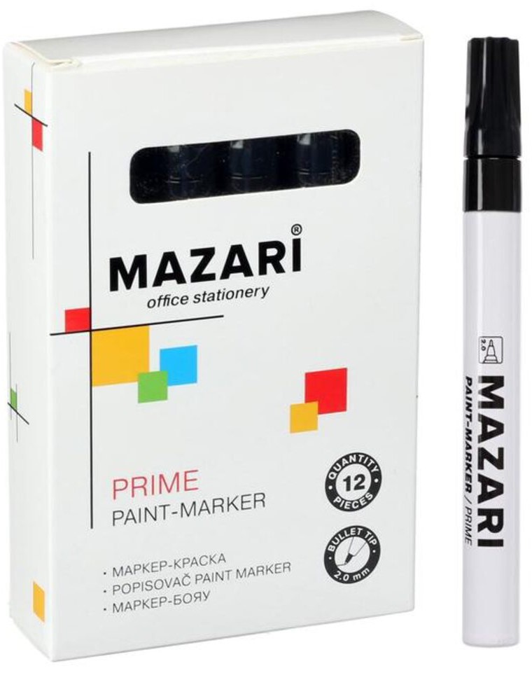 Marķieru krāsa Prime, melna