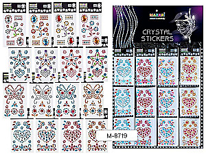 MAZARI Sticker Rhinestones Assorted-3, 4 designs (1 pc)