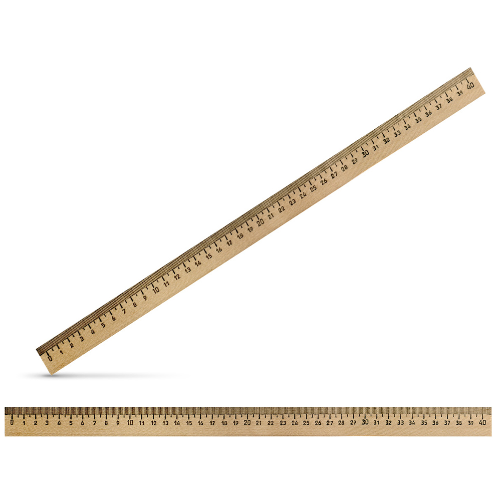 40 cm ilgio liniuotė, medis