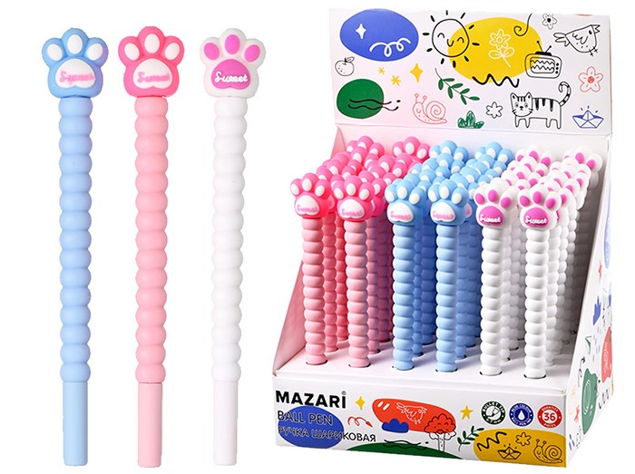 Balinė rašiklis LAPKAI, mėlyna, 0.5mm