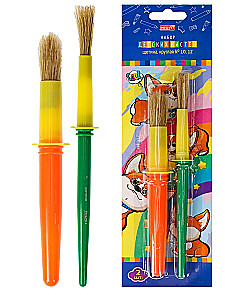 Brush Set, Bristle (2 pcs), No. 10, 12
