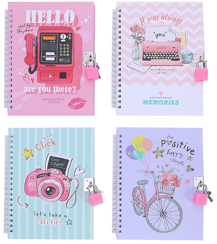 Notebook with a Lock Memories