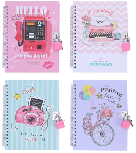 Notebook with a Lock Memories
