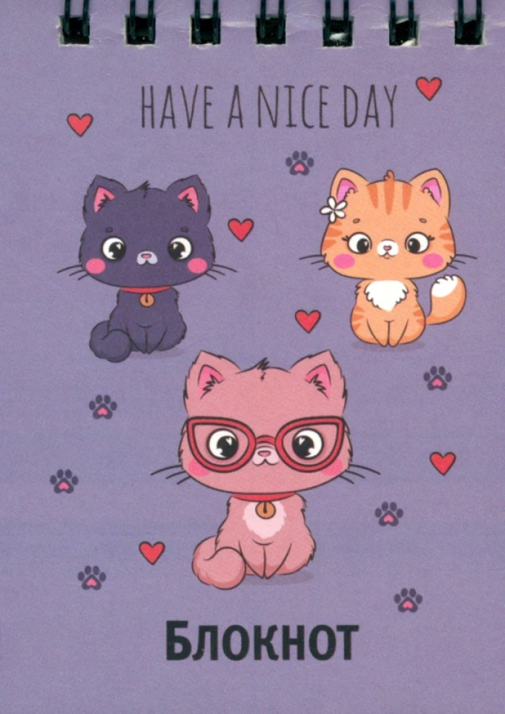 Notepad A7 Kittens (grid)
