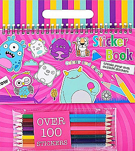 Creative and Coloring Album (includes stickers and colored pencils)