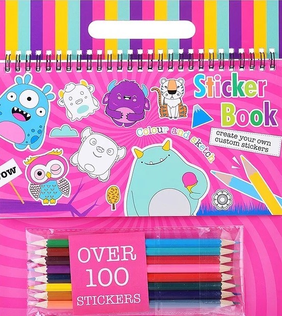 Kreativ- und Malbuch (mit Aufklebern und Buntstiften)