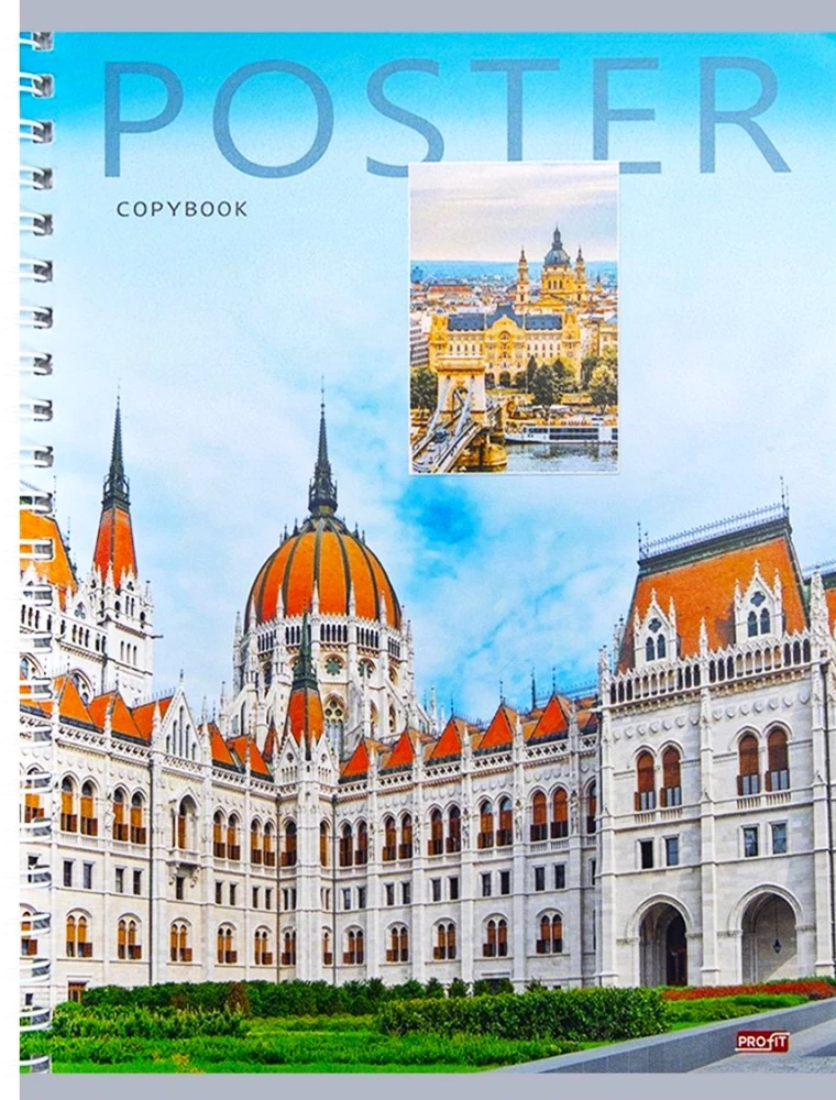 A5 Graph Notebook. Luxurious Architecture (48 sheets)