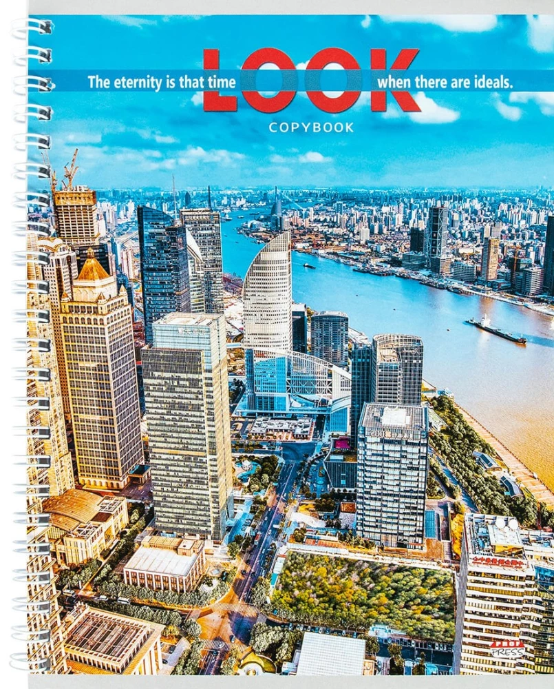 A5 Graph Notebook. View of Megacities (48 Sheets)