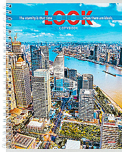 A5 Graph Notebook. View of Megacities (48 Sheets)