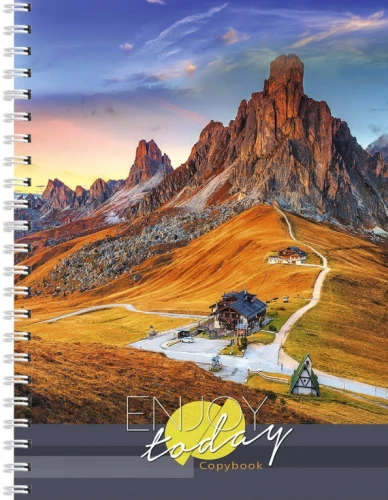 Graph Paper Notebook A5. Mountain Landscape (48 sheets)