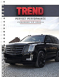Grid Notebook A5. Harsh Cars (48 pages)