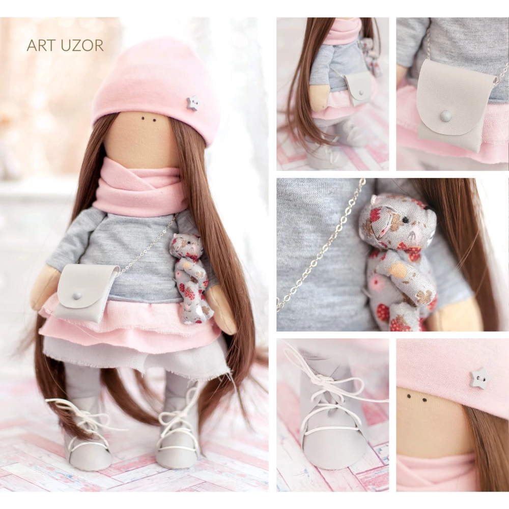 Sewing Kit. DIY Interior Doll Hally, 30 cm