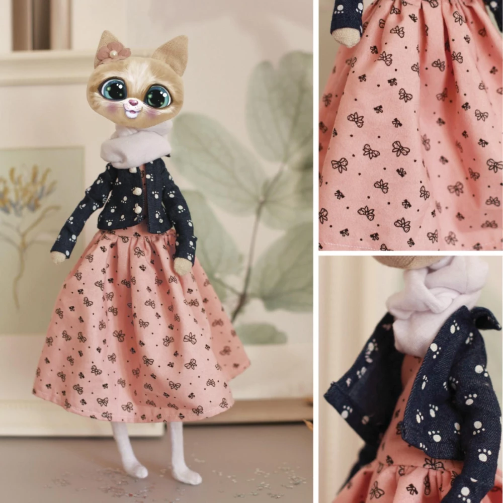 Sewing Kit. Plush Toy "Kitty Melissa", 35 cm