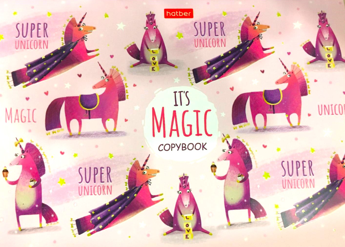 Zeszyt w kratkę A5. Jednorożce (48 stron)