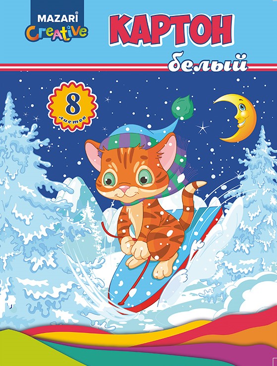 Mazari kartono rinkinys Lapinas (baltas)