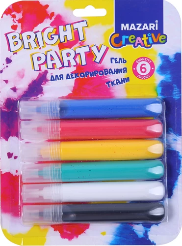 Fabric Decoration Gel, 6 Colors