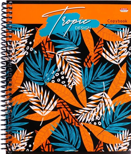 Checked Notebook A5. Tropical Style (80 Sheets)