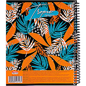 Checked Notebook A5. Tropical Style (80 Sheets)