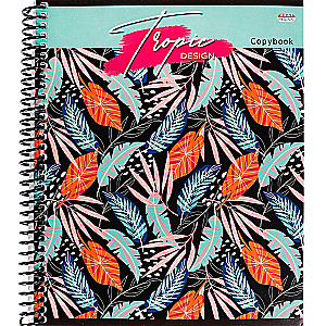 Checked Notebook A5. Tropical Style (80 Sheets)