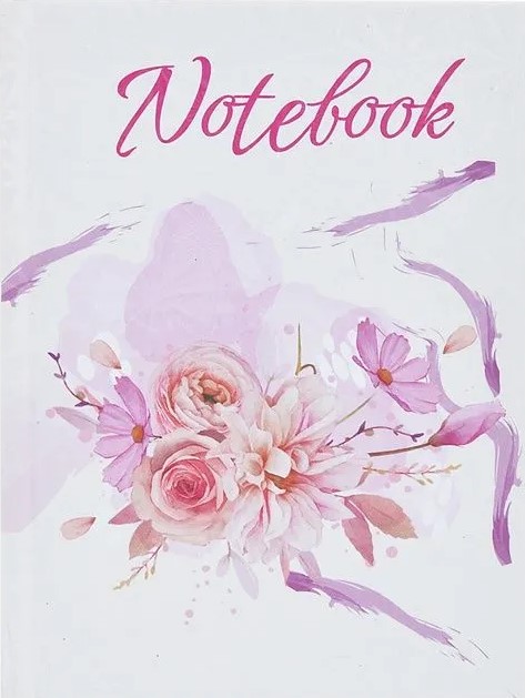 Notebook with holographic cover