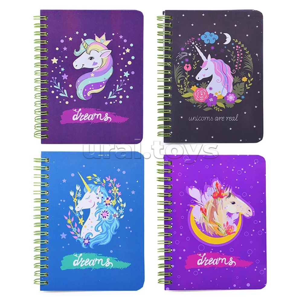 A5 Lined Notebook. Unicorn (60 sheets)