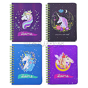 A5 Lined Notebook. Unicorn (60 sheets)