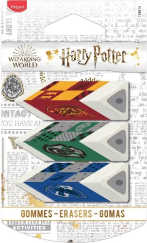 Pyramid Harry Potter Eraser Set, 3 Pieces