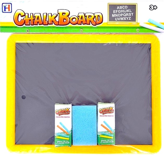 Tafel für das Zeichnen mit Kreide und Schwamm. Kreidetafel