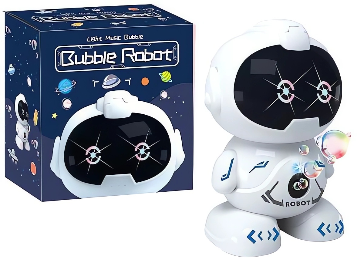 Robots ziepju burbuļu pūšanai