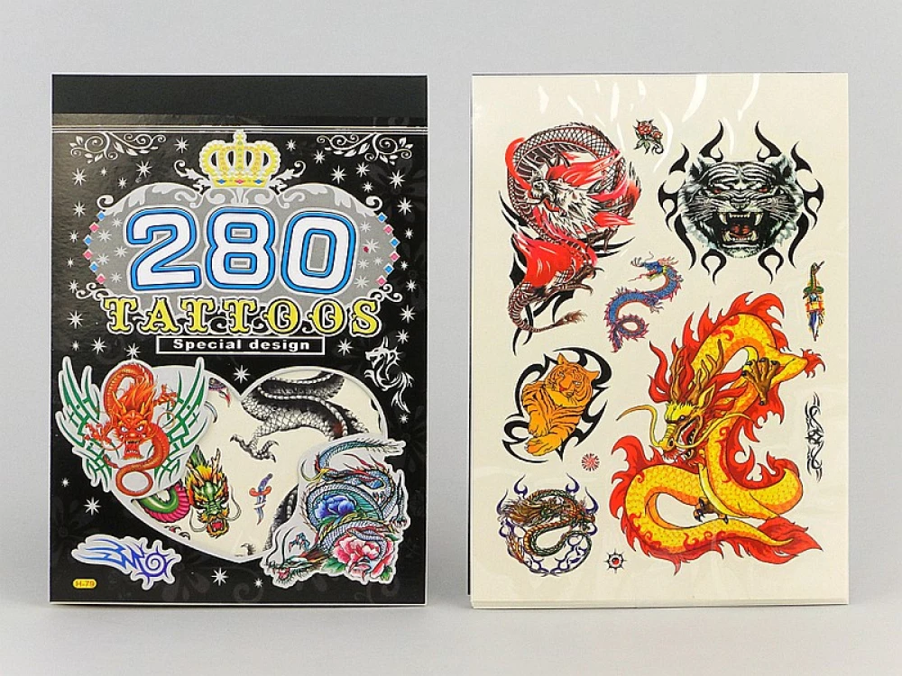 Sticker Tattoos in the Book 280 Tattoos