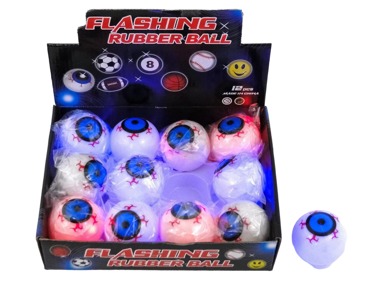 Bumbiņa Acīte ar apgaismojumu (6 cm)